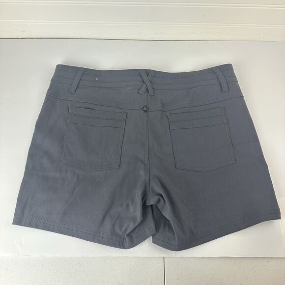 Prana Olivia Shorts Stretch Outdoors Camping Travel Hiking Gray Women's Size 12 - Picture 3 of 9